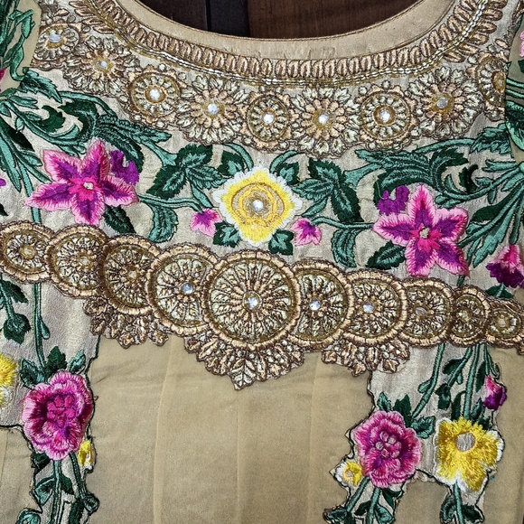 Anarkali ankle length suit/gown with Dupatta n churidar - Picture 8 of 13